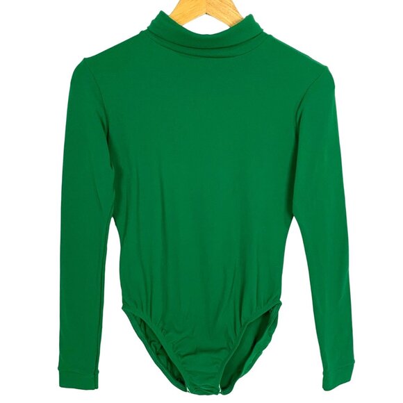 J.B. Bloomers Kelly Green Long Sleeve Leotard Bodysuit Adult M Style #9310 - Picture 2 of 10